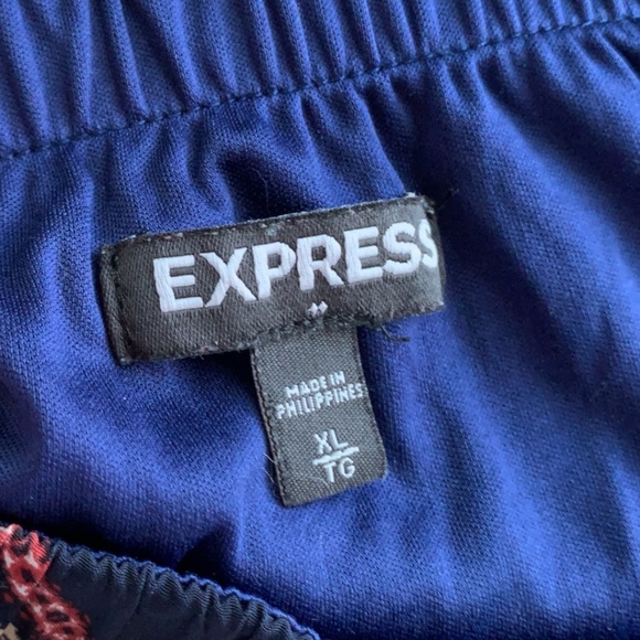 Express Dress Size XL Bandeau Dress Faux Wrap Elastic Waist Strapless - Picture 4 of 7